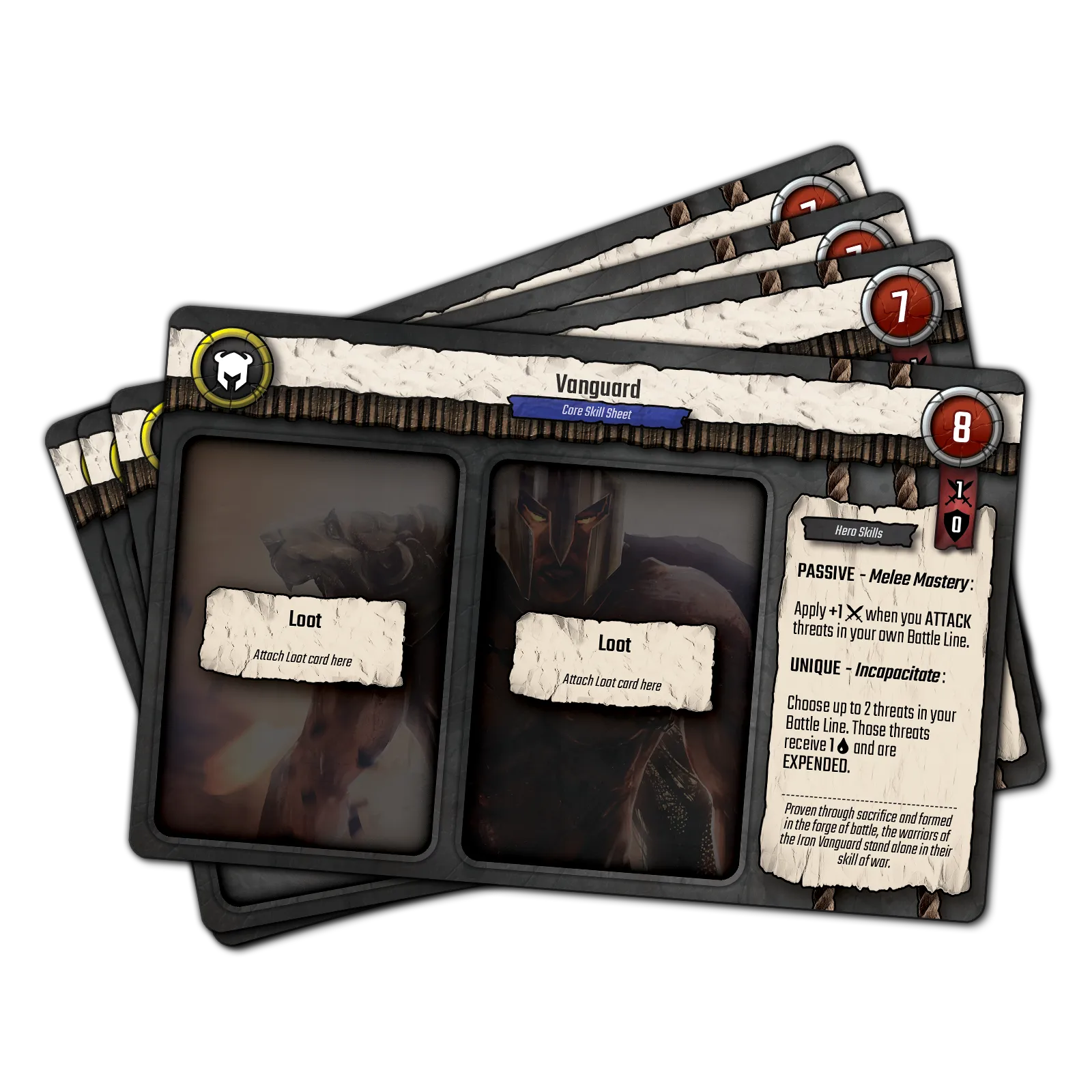Epic Expansion - 6 Hero Multiplayer Skill Sheets