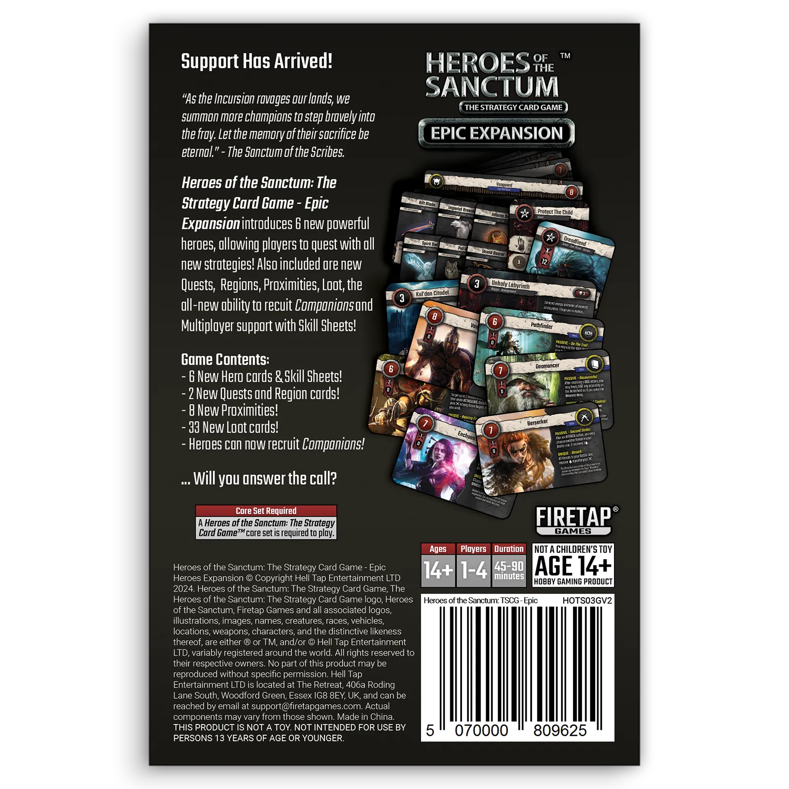 Epic Expansion Back Cover